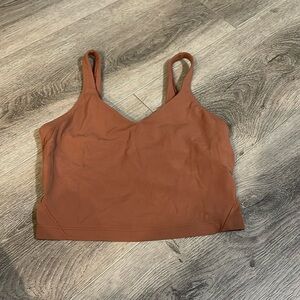 Burnt orange align tank